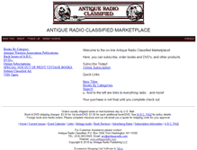 Tablet Screenshot of antiqueradio4.com